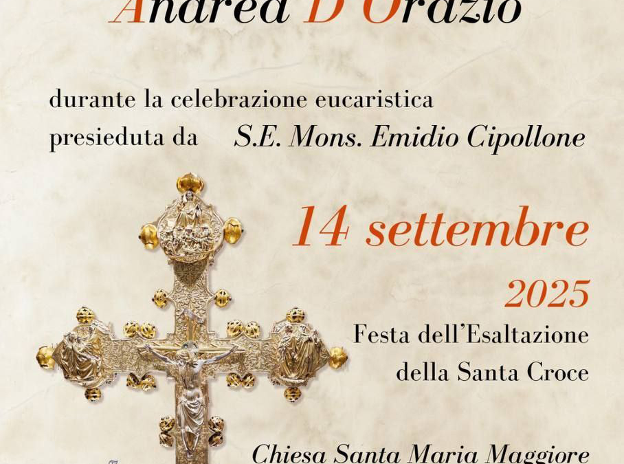 Ammissione agli Ordini sacri del diaconato e del presbiterato Andrea D’Orazio