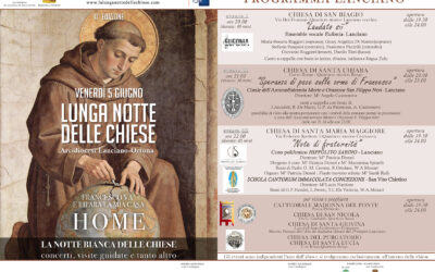 LA LUNGA NOTTE DELLE CHIESE: “HOME – Francesco va’ e ripara la mia Casa”.